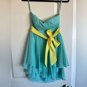 Ark&Co chiffon ruffle mini dress